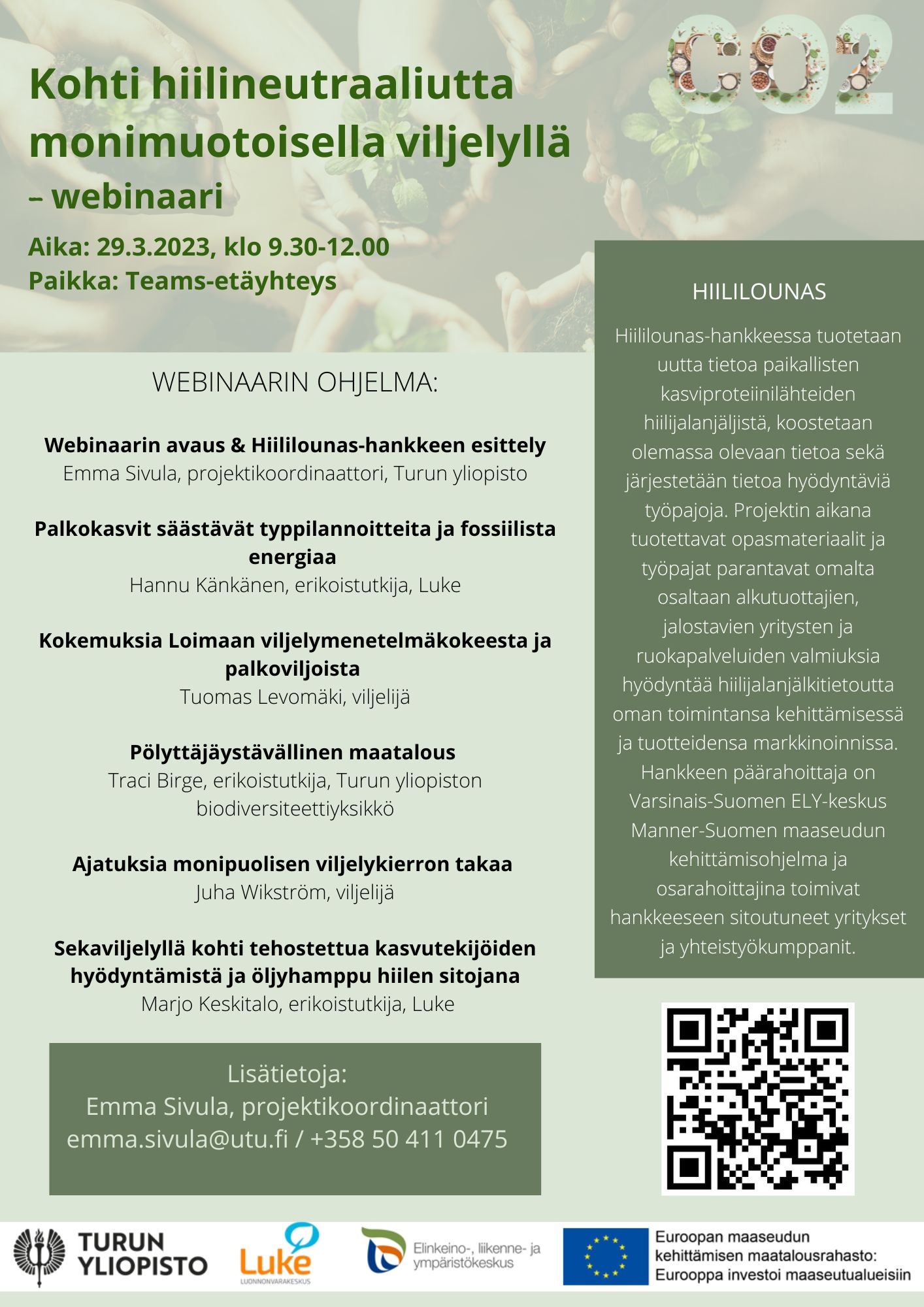 tilaisuuden ohjelma